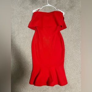 Likely Scarlet Strapless Dress